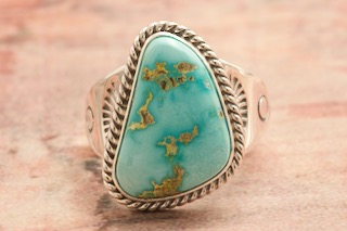 Genuine Battle Mountain Turquoise Sterling Silver Ring